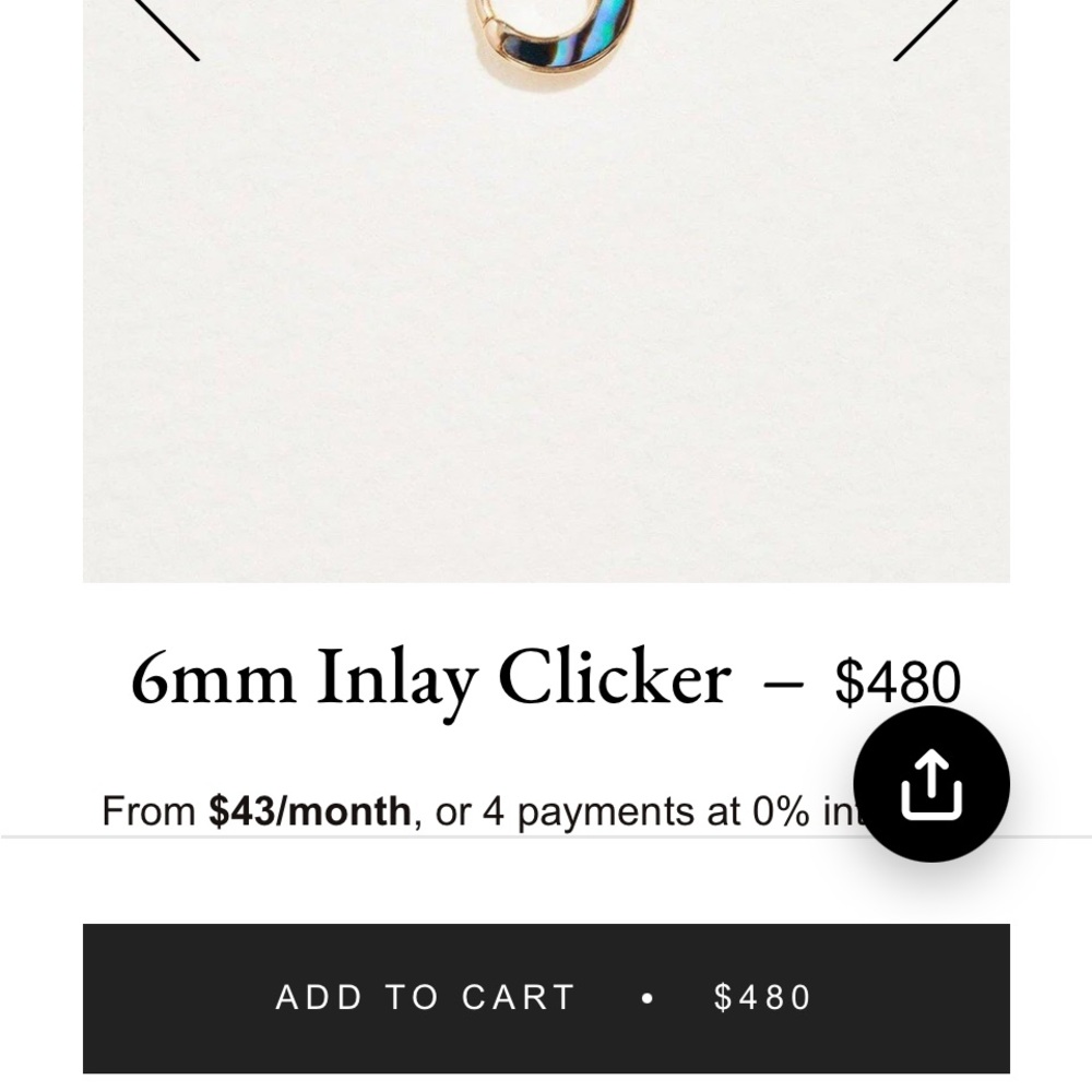 Pamela Love Gold and Silver Inlay Earrings